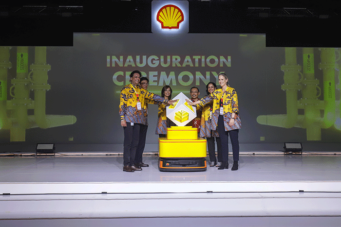 Peresmian Perluasan Pabrik Lubricant Oil Blending Plant (LOBP) Shell Marunda 2.0 di Kabupaten Bekasi, Jawa Barat, Jumat (11/11/2022).