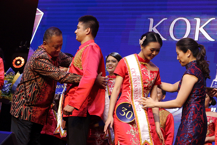 Pemilihan Koko Cici Indonesia 2022 di Nafiri Baywalk Mall, Pluit, Jakarta, Jumat (11/11/2022).