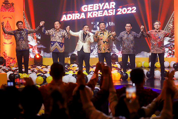 Perayaan HUT ke-32 Adira Finance melalui gelaran “Gebyar Adira Kreasi 2022” secara langsung di Jakarta.