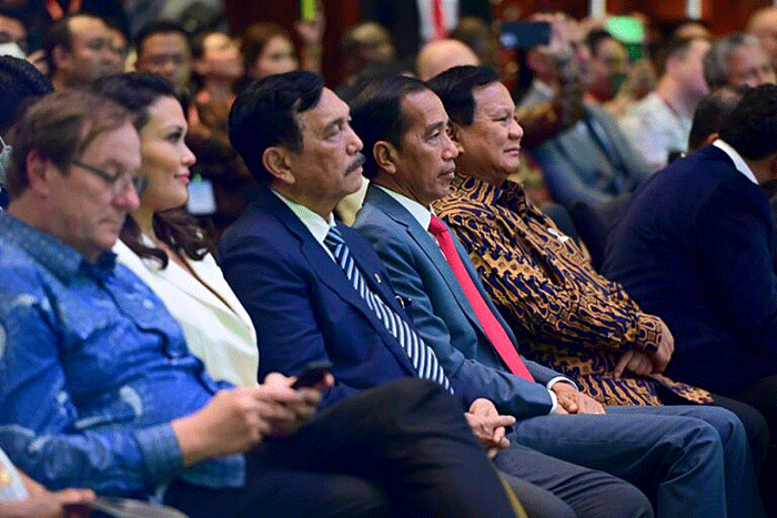 Presiden Joko Widodo menerima penghargaan Global Citizen Award dari Atlantic Council dalam acara Global Food Security Forum.