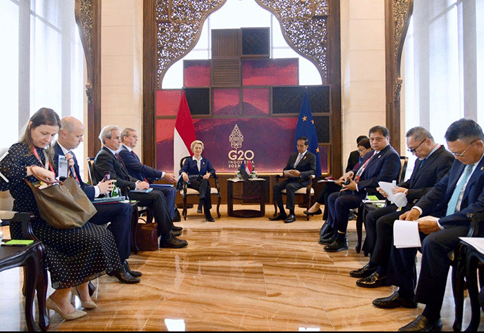 Menteri Perdagangan Zulkifli Hasan turut mendampingi Presiden Joko Widodo (Jokowi) dalam serangkaian pertemuan bilateral di Konferensi Tingkat Tinggi (KTT) G20.