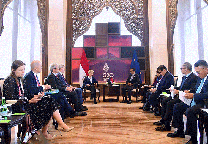 Menteri Perdagangan Zulkifli Hasan turut mendampingi Presiden Joko Widodo (Jokowi) dalam serangkaian pertemuan bilateral di Konferensi Tingkat Tinggi (KTT) G20.