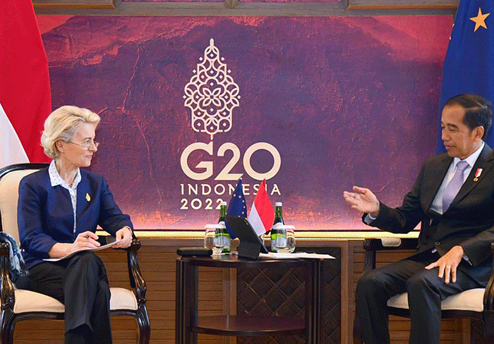 Menteri Perdagangan Zulkifli Hasan turut mendampingi Presiden Joko Widodo (Jokowi) dalam serangkaian pertemuan bilateral di Konferensi Tingkat Tinggi (KTT) G20.