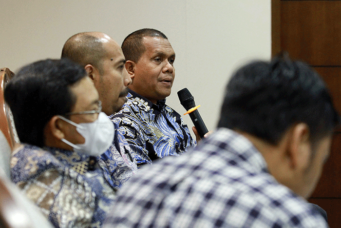 Diskusi Forum Legislasi di Kompleks Parlemen, Senayan, Jakarta, Selasa (15/11/2022).