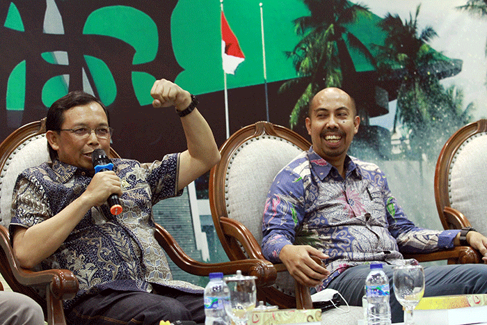 Diskusi Forum Legislasi di Kompleks Parlemen, Senayan, Jakarta, Selasa (15/11/2022).