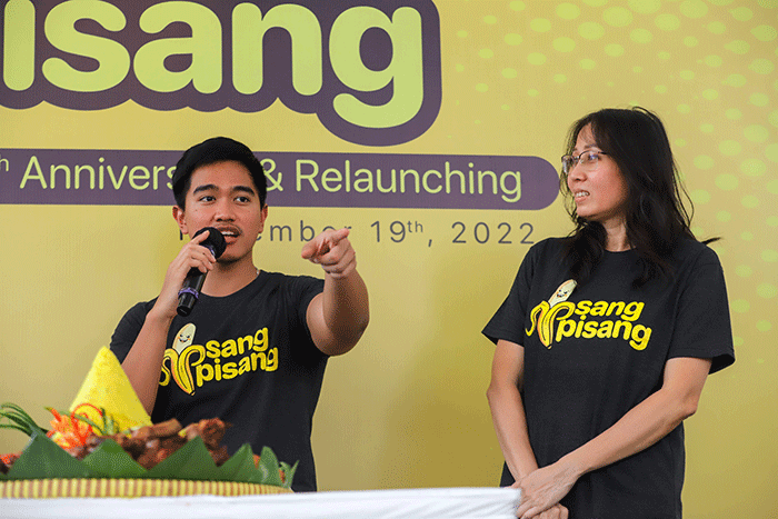 Rebranding Sang Pisang di kawasan Cikini, Jakarta Pusat, Sabtu (19/11/2022).