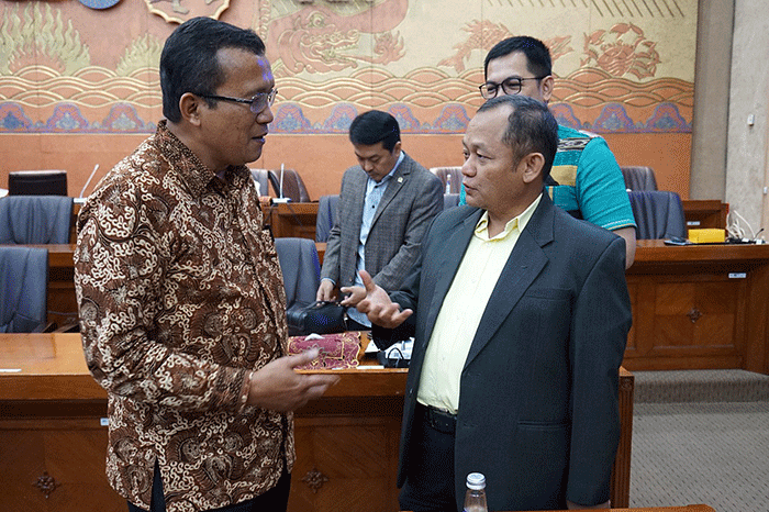 Bank BTN saat Rapat Dengar Pendapat (RDP) dengan Komisi VI DPR membahas pendalaman Rights Issue Bank BTN, di Gedung Nusantara I.