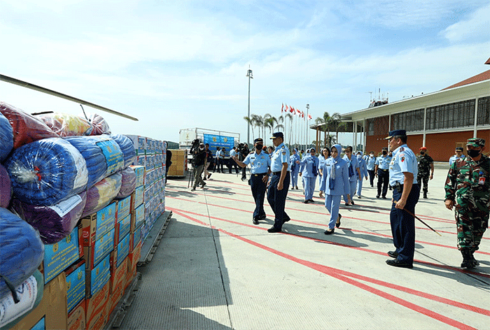 Merespon gempa Cianjur, TNI AU kembali menyalurkan bantuan logistik untuk masyarakat terdampak gempa.