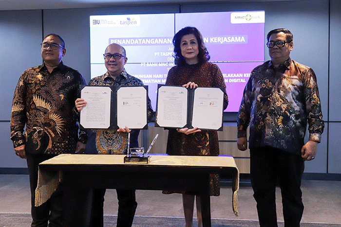 Melalui aplikasi perbankan digitalnya, MotionBanking akan digunakan untuk pembayaran manfaat kepada seluruh peserta TASPEN.