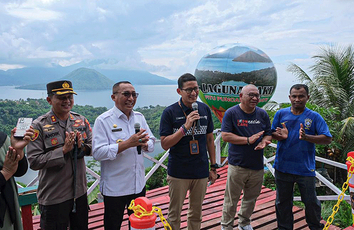 Menparekraf Sandiaga Uno mengatakan Kota Ternate memiliki bentang keindahan alam menakjubkan.