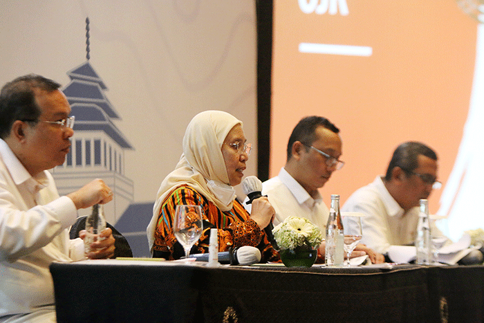 Workshop Media Gathering Pasar Modal 2022, Menuju Ekonomi Tangguh Stabil Dan Berkelanjutan di Bandung, Jawa Barat, Jumat (25/11/2022).