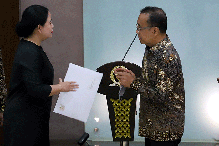 Pengumuman calon Panglima TNI pengganti Andika Perkasa di DPR RI, Jakarta, Senin (28/11/2022).