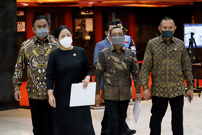 Pengumuman calon Panglima TNI pengganti Andika Perkasa di DPR RI, Jakarta, Senin (28/11/2022).