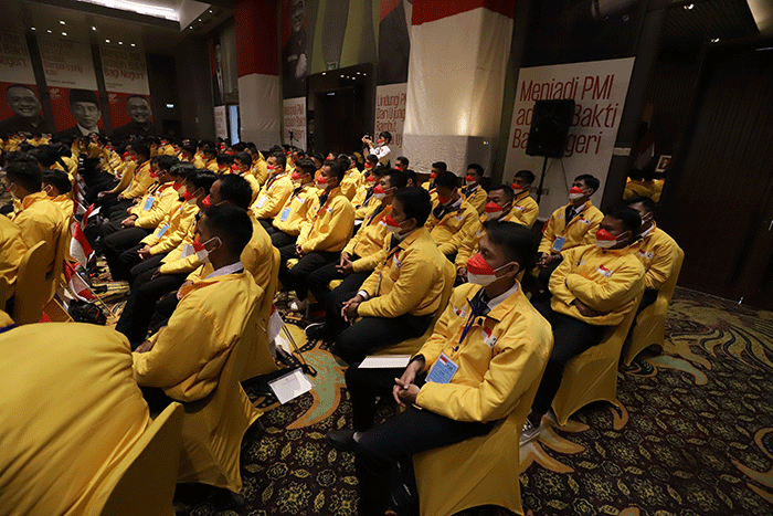 Pelepasan PMI program Government to Government (G to G) Korea Selatan tahun 2022 di Jakarta, Senin (28/11/2022).