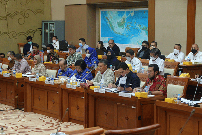 Rapat Rapat Kerja Komisi VII DPR RI di Jakarta, Selasa (29/11/2022).