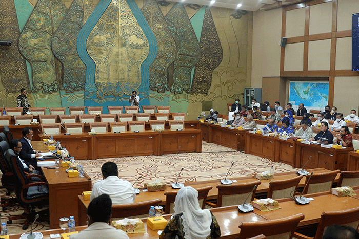 Rapat Rapat Kerja Komisi VII DPR RI di Jakarta, Selasa (29/11/2022).