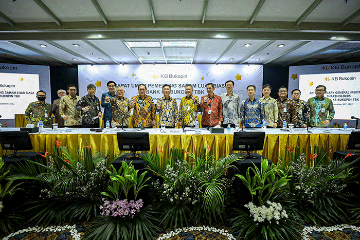 RUPS Luar Biasa di Kantor Pusat Bank KB Bukopin, Jakarta, Rabu (30/11/2022).