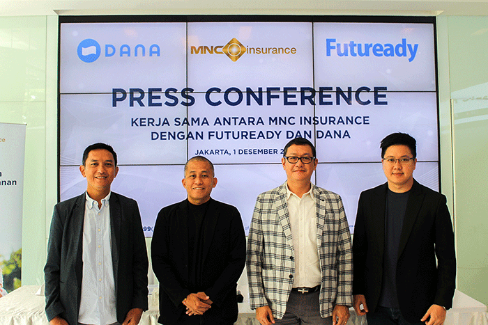 MNC Insurance resmi bekerja sama dengan aplikasi dompet digital DANA untuk menyediakan asuransi gadget yang dijembatani oleh Futuready sebagai broker asuransi.