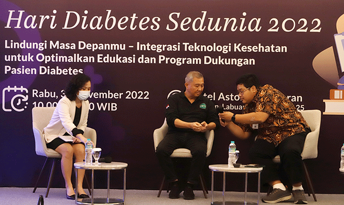 Konferensi pers bertajuk “Lindungi Masa Depanmu – Integrasi Teknologi Kesehatan untuk Optimalkan Edukasi dan Program Dukungan Pasien Diabetes” di Jakarta.