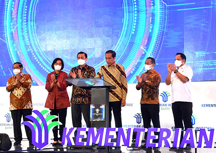 Presiden Jokowi memberikan sambutannya saat membuka Rapat Koordinasi Nasional (Rakornas) Investasi Tahun 2022 di Jakarta, Rabu (30/11/2022).