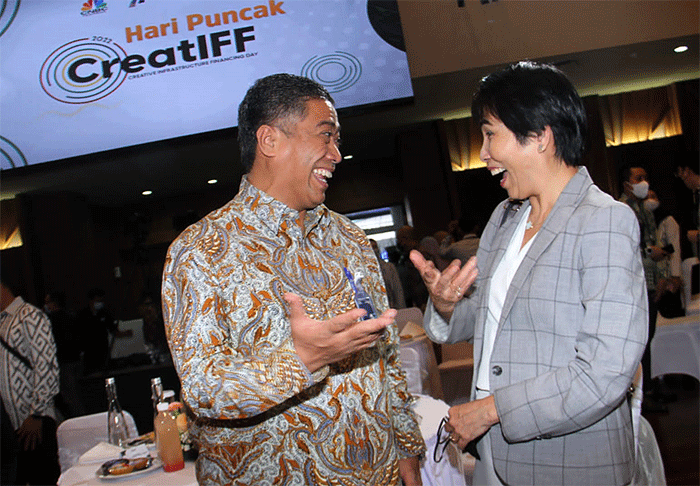 Hari Puncak Creative Infrastructure Financing (CreatIFF) Tahun 2022 di Auditorium Kementerian PUPR di Jakarta, Kamis (1/12/2022).