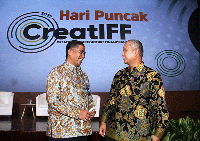 Hari Puncak Creative Infrastructure Financing (CreatIFF) Tahun 2022 di Auditorium Kementerian PUPR di Jakarta, Kamis (1/12/2022).