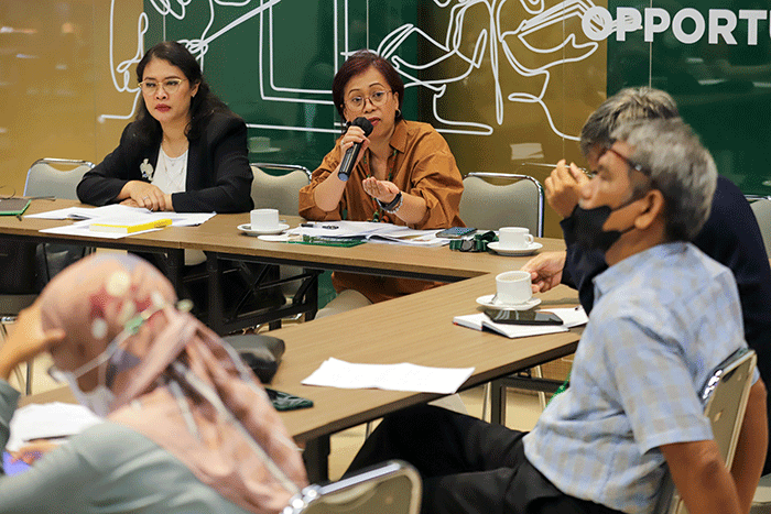 Focus Gruop Discussion (FDG) dan Diskusi Publik yang diselenggarakan oleh Tanoto Foundation di Impact Gallery, Jakarta, Senin (5/12/2022).