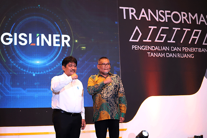 Peluncuran layanan online GISLINER (Geographic Information System Pengendalian dan Penertiban Tanah dan Ruang) di Jakarta, Selasa (6/12/2022).