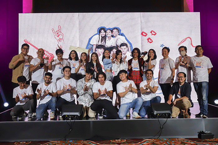 Konferensi pers untuk perilisan original series berjudul Catatan Akhir Sekolah: The Series di MNC Studios, Kebon Jeruk, Jakarta Barat, Senin (5/12/2022).