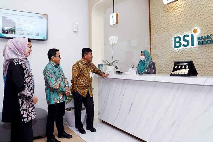 Grand Launching BSI KCP Jakarta Pelindo Tower di Jakarta, Rabu (7/12/2022).