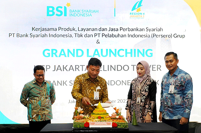 Grand Launching BSI KCP Jakarta Pelindo Tower di Jakarta, Rabu (7/12/2022).