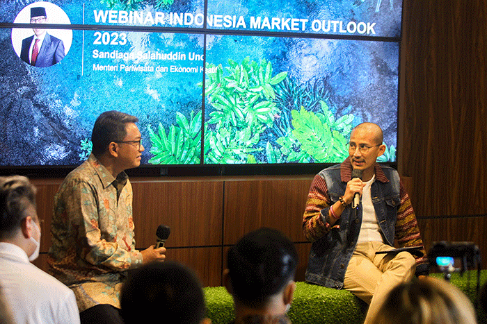 Webinar Indonesia Market Outlook 2023 di Jakarta, Rabu (7/12/2022).