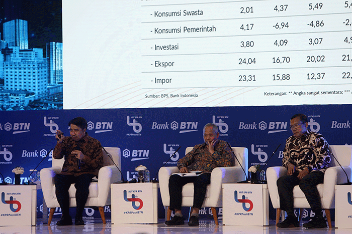 Seminar Economic & Property Outlook 2023 dengan tema “Tantangan Penyediaan Rumah Rakyat Ditengah Ketidakpastian Ekonomi Global” di Jakarta, Rabu (7/12/2022).