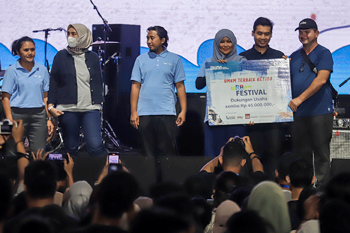 Wirausaha Muda Mandiri (WMM) Festival 2022 di Plaza Barat, Senayan, Jakarta, Minggu (11/12/2022).