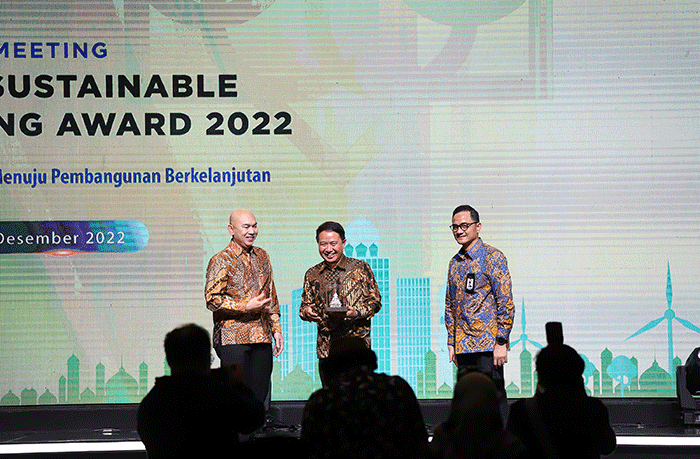 Annual meeting dan BPKH Sustainable Banking Award 2022 di Jakarta, Senin (19/12/2022) malam.