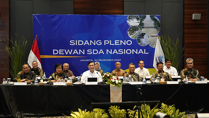 Sidang pleno Dewan SDA Nasional 2022 di Jakarta, Selasa (20/12/2022).