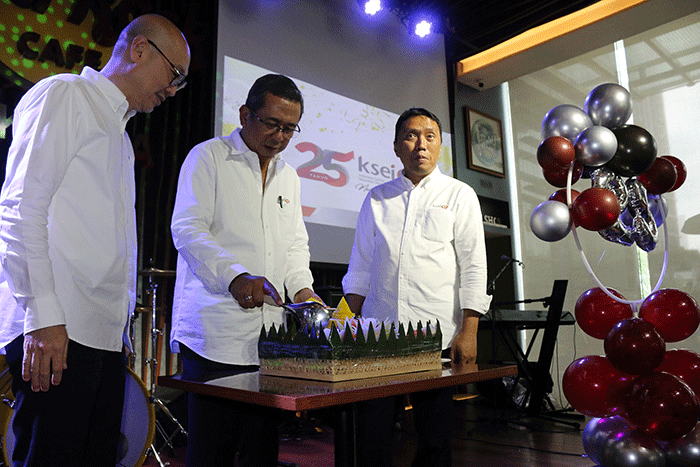 Peringatan HUT yang ke 25 tahun berdirinya KSEI di Jakarta, Jumat (23/12/2022).