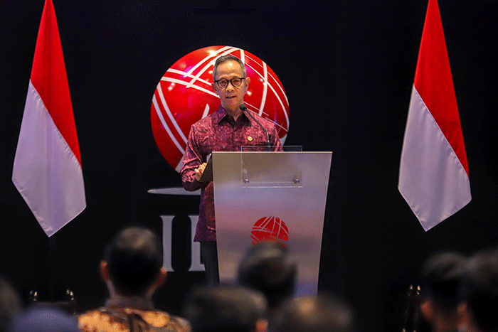 Pembukaan Perdagangan Bursa Efek Indonesia (BEI) periode 2023 di Gedung Bursa Efek Indonesia, Jakarta, Senin (2/12/2023).