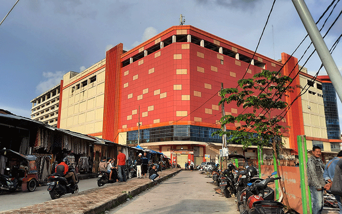 Kawasan bekas kebakaran pedagang Pasar Sentral, Makassar, Minggu (8/1/2023).