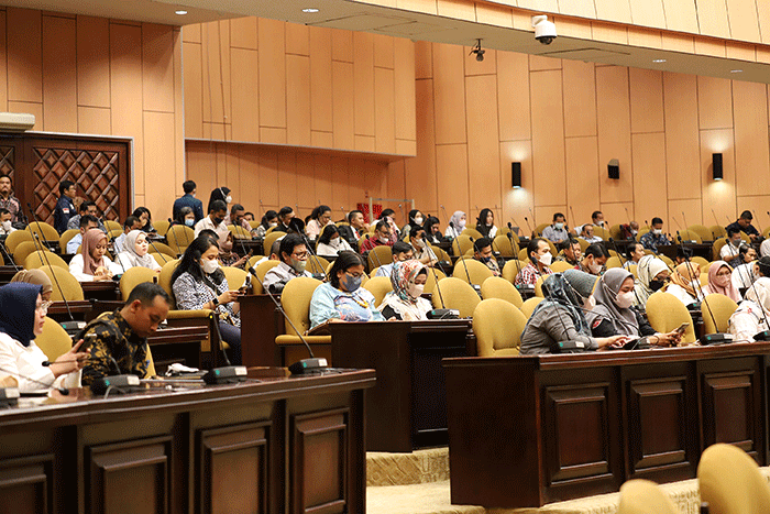 Sidang Paripurna DPD ke-7 masa sidang II Tahun Sidang 2022-2023 di Kompleks Parlemen, Senayan, Jakarta, Senin (9/1/2023).