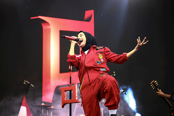 Doa Bersama dan Konser Amal Salam Satu Jiwa di Galdiator Arena, Bekasi, Jawa Barat, Minggu (8/1/2023).
