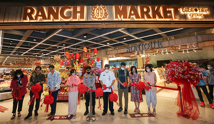 Pembukaan Ranch Market di Liv-ing World Alam Sutera, Tangerang, Rabu (11/1/2023).