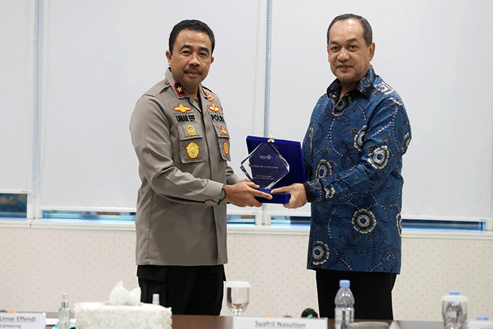 Direktur Corporate Secretary MNC Group Sjafril Nasution menerima kunjungan Wakapolda Lampung Brigjen Pol. Umar Effendi beserta jajaran.