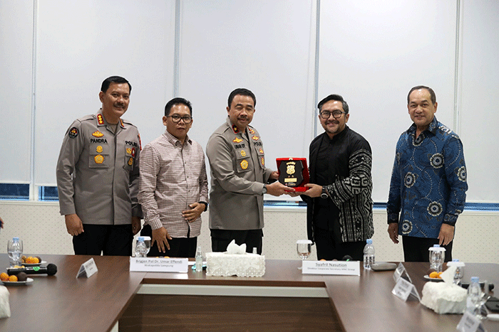 Direktur Corporate Secretary MNC Group Sjafril Nasution menerima kunjungan Wakapolda Lampung Brigjen Pol. Umar Effendi beserta jajaran.