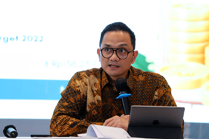 Media Briefing Badan Pengelola Keuangan Haji (BPKH) di Jakarta, Kamis (19/1/2023).