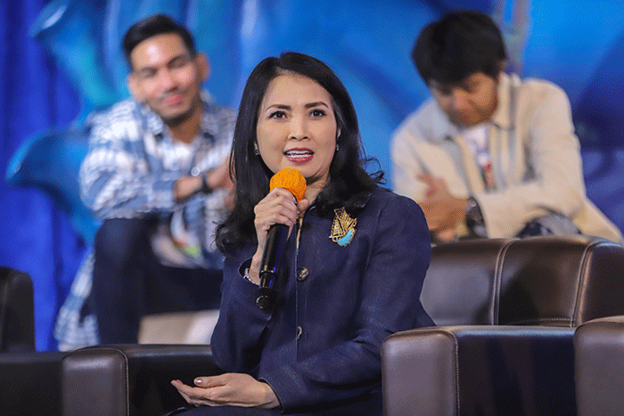 Press Conference & Special Screening Film Kiko In The Deep di Jakarta Aquarium, Jakarta Barat, Kamis (26/1/2023).