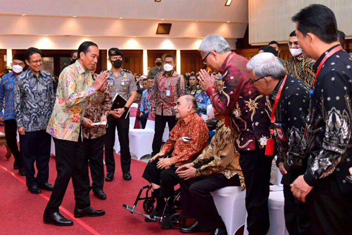 Presiden Jokowi secara resmi membuka Rakernas Program Pembangunan Keluarga, Kependudukan, dan Keluarga Berencana dan Percepatan Penurunan Stunting.