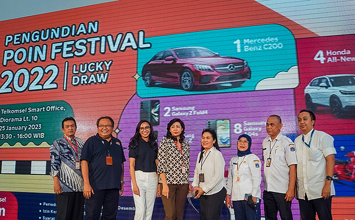 Pengundian Poin Festival Lucky Draw 2022, di Jakarta, Rabu (25/1/2023).