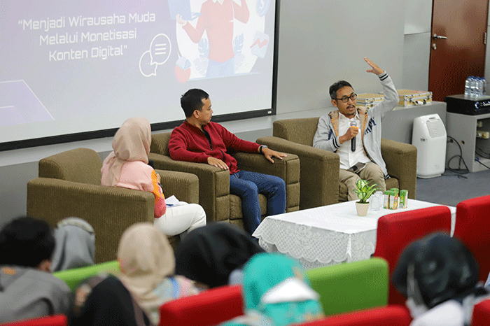 MNC Portal Goes To Campus (MPGTC) di Universitas Pertamina, Jakarta, Selasa (31/1/2023).
