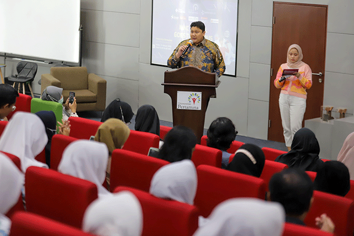 MNC Portal Goes To Campus (MPGTC) di Universitas Pertamina, Jakarta, Selasa (31/1/2023).